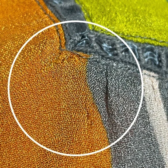 Anthropologie Bl-nk Miranda Peasant Blouse Colorful Abstract Print Size XS Women - Picture 11 of 15